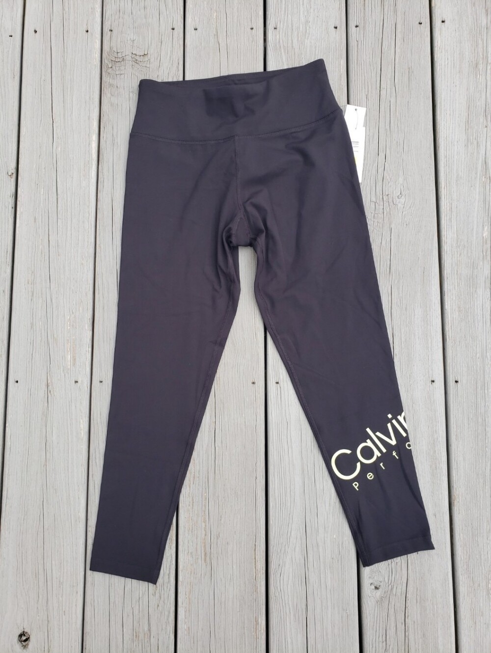 CALVIN KLEIN Performance Black Leggings Size Medium - Nwt
